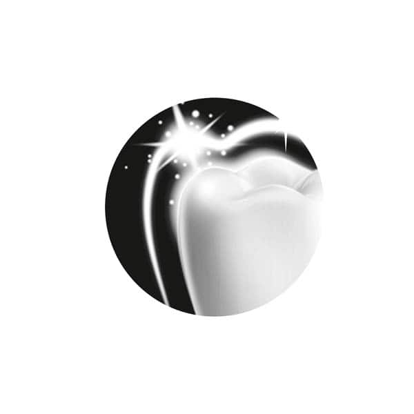 Smalto forte e gengive sane**aiuta a ridurre la placca con lo spazzolamento quotidiano